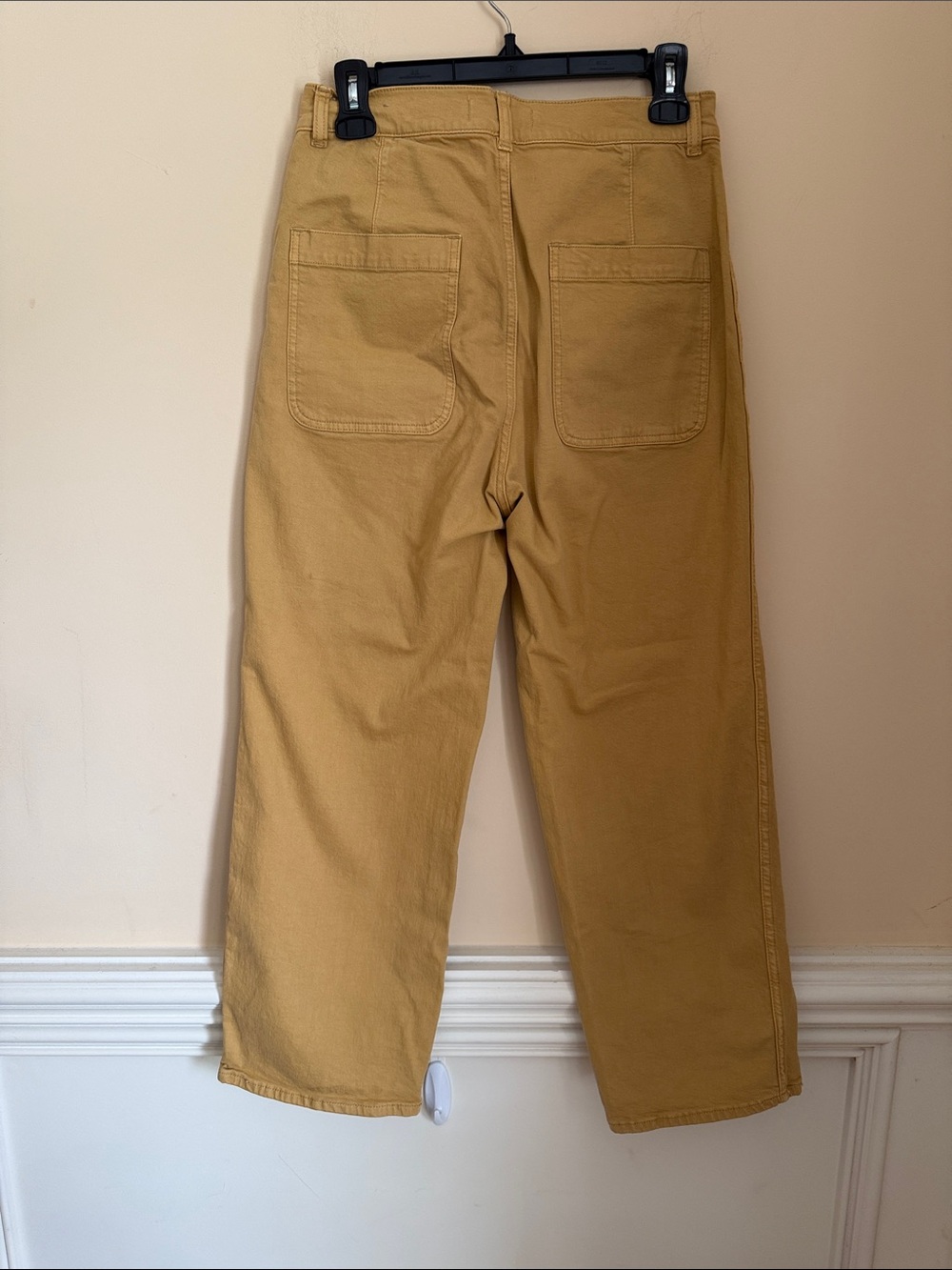 Madewell Emmett Wide-Leg Crop Pants in Mustard Yellow - Size 28 - Picture 6 of 9